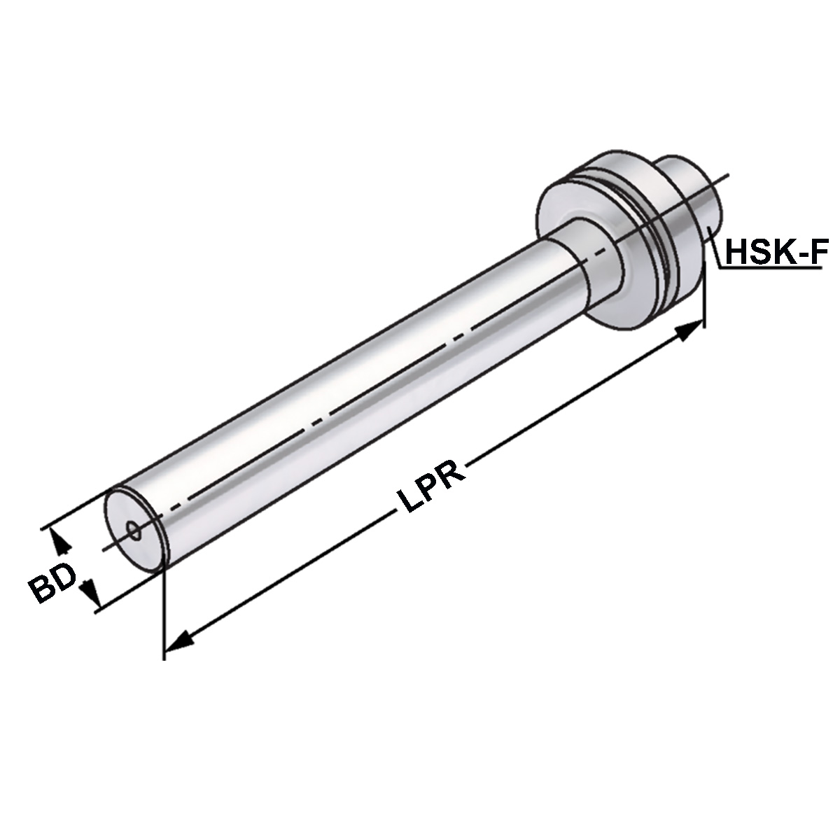 Technische Zeichnung Kontrolldorne HSK 63-40-346 DIN 69893-F von Kemmler