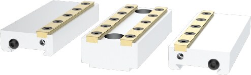 Konturbacken-Set Aluminium VA513 3 Stk. Spannbacken weich | Formbacken