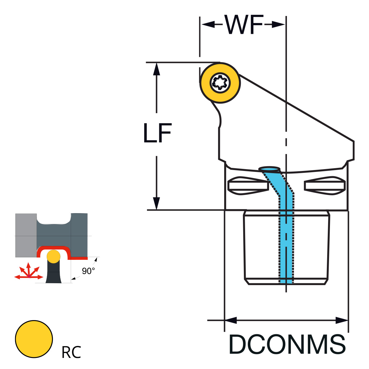 Technische Zeichnung PSK63-SRSCR-45065-16 von Kemmler