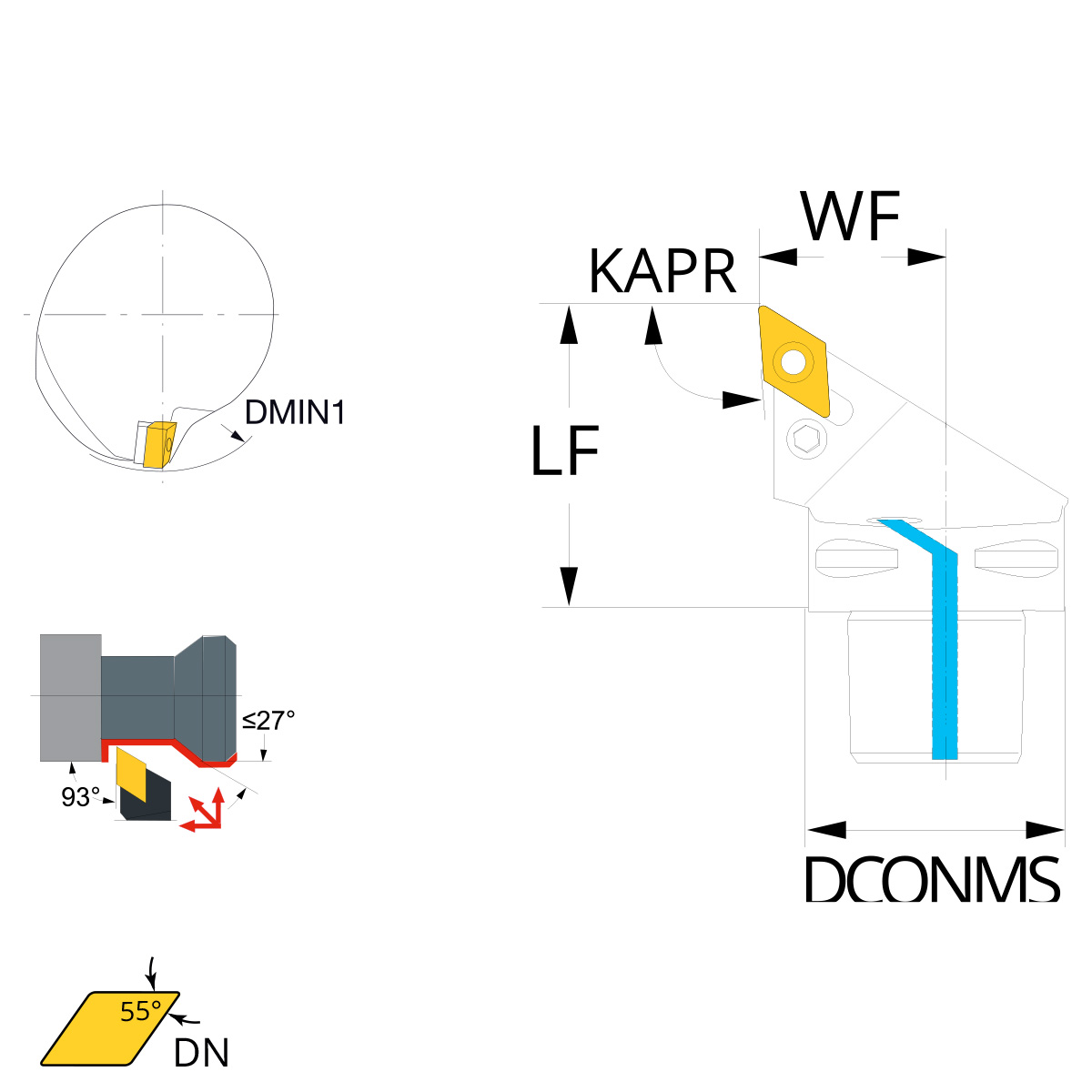 Technische Zeichnung PSK63-PDJNR-45065-15 von Kemmler