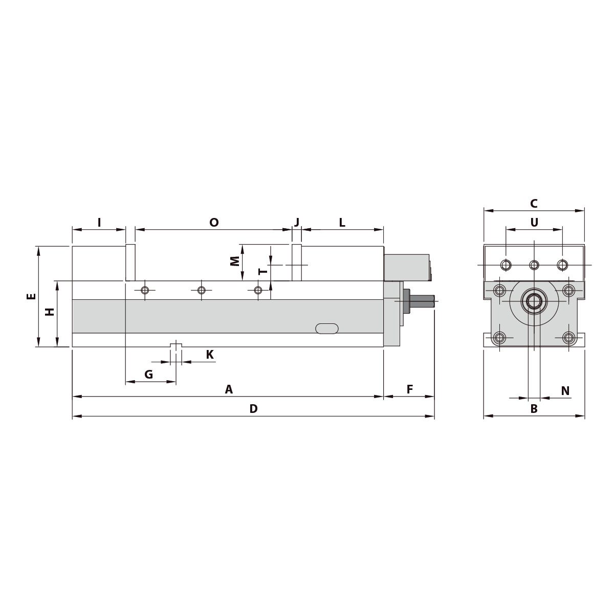 Technische Zeichnung Präzisionsschraubstock AVC-160G/HV von Kemmler