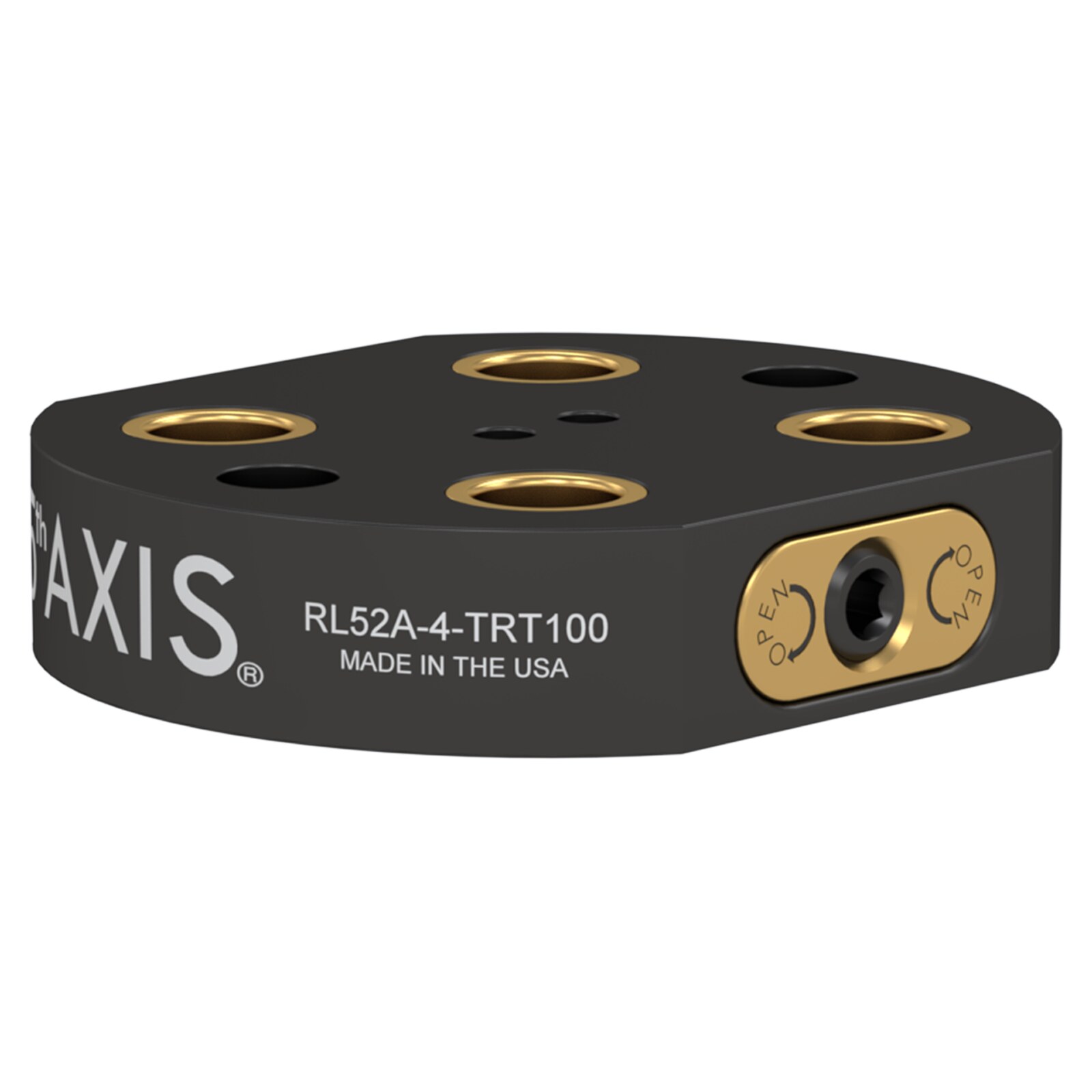 Nullpunktplatte - 52mm - RockLock Ø116mm x 25mm Aluminium für Haas TRT-100 (83mm)
