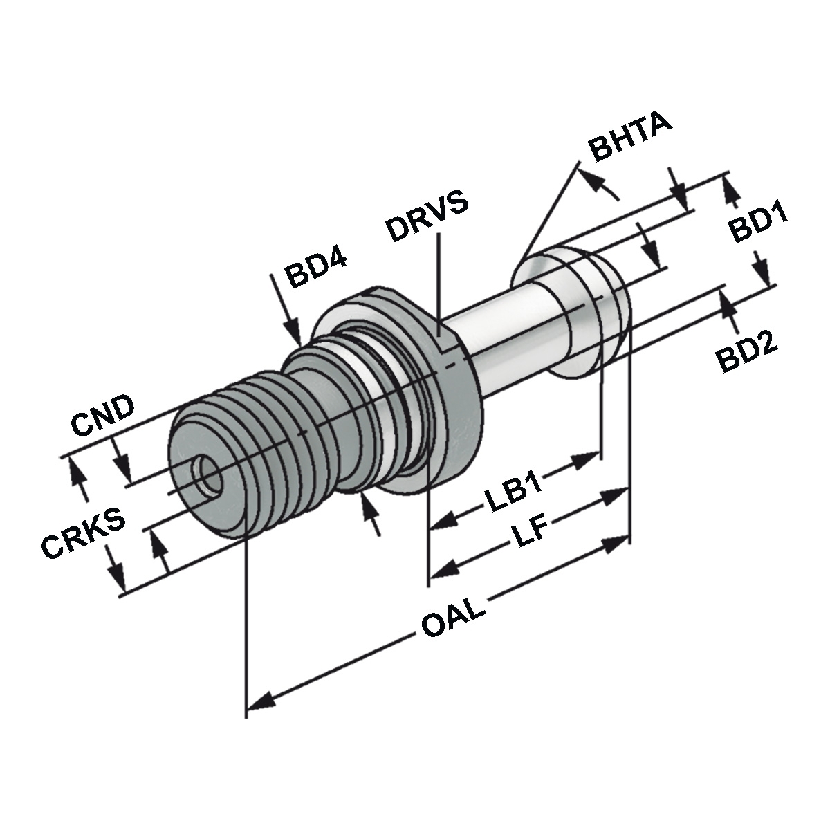 Technische Zeichnung Anzugsbolzen HURCO M16 90° L= 57 mit Bohrg.u.Ring von Kemmler