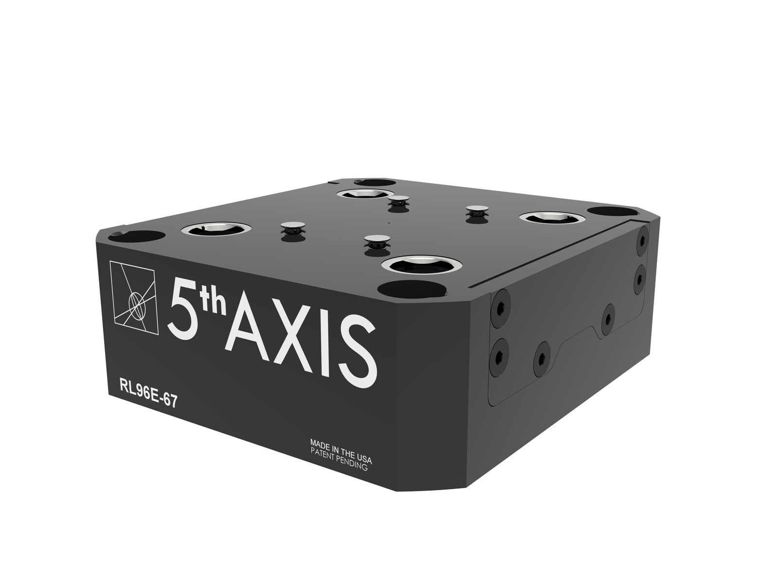Automation Solutions Nullpunktspannsystem pneumatisch Luftanschluss unten, mit Auswerfern 96mm - RockLock