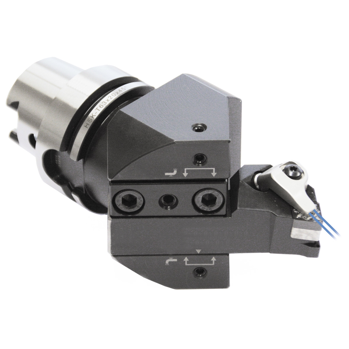 Multi-Drehhalter 45° HSK 63-20-93 mit IK von Kemmler