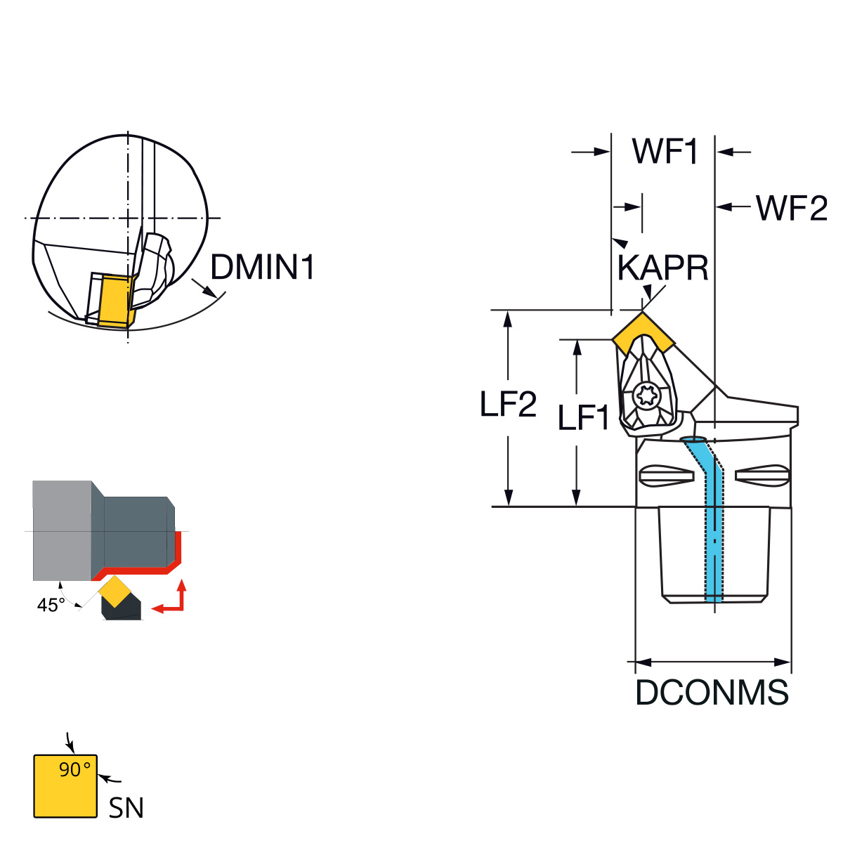 Technische Zeichnung PSK63-DSSNR-45056-12 von Kemmler