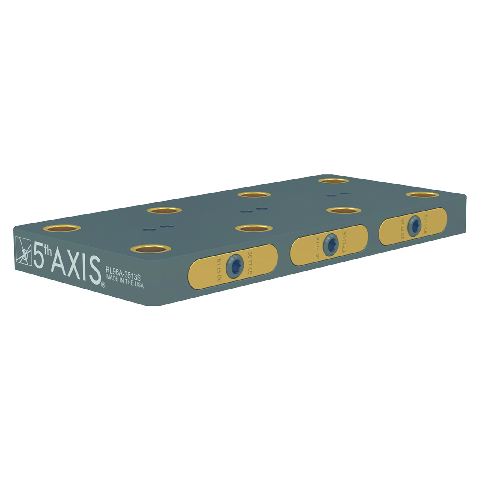 Mehrfachplatte - 96mm - RockLock 158mm x 338mm x 30mm Aluminium / ohne Befestigungsbohrungen Abstand: @ 96mm oder 250mm