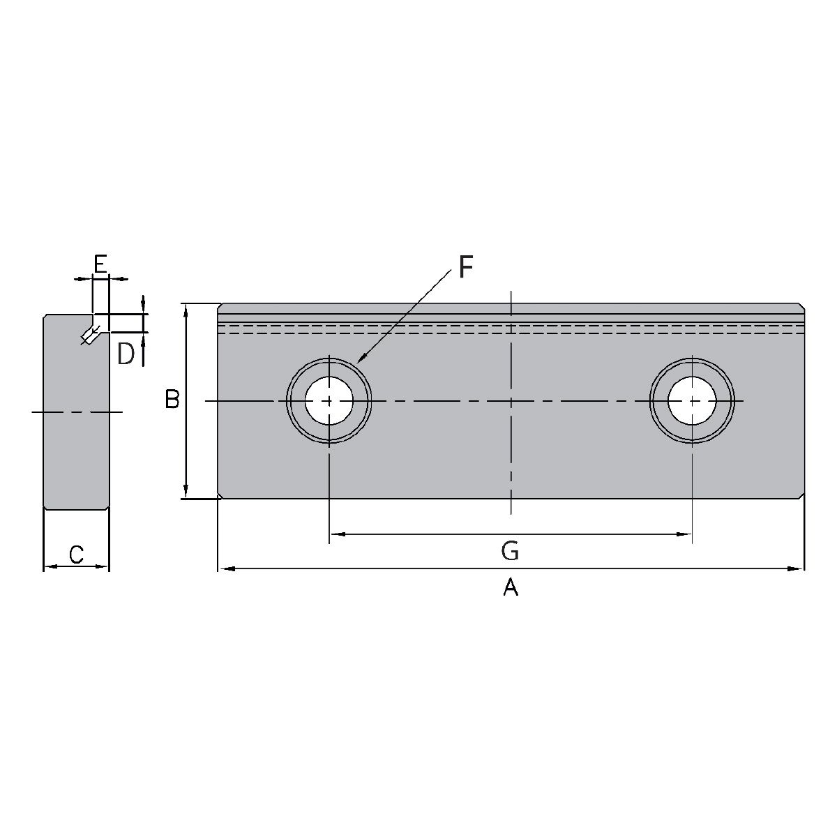 Technische Zeichnung Stufenbacken (Paar) für ATW-675 u.a. von Kemmler