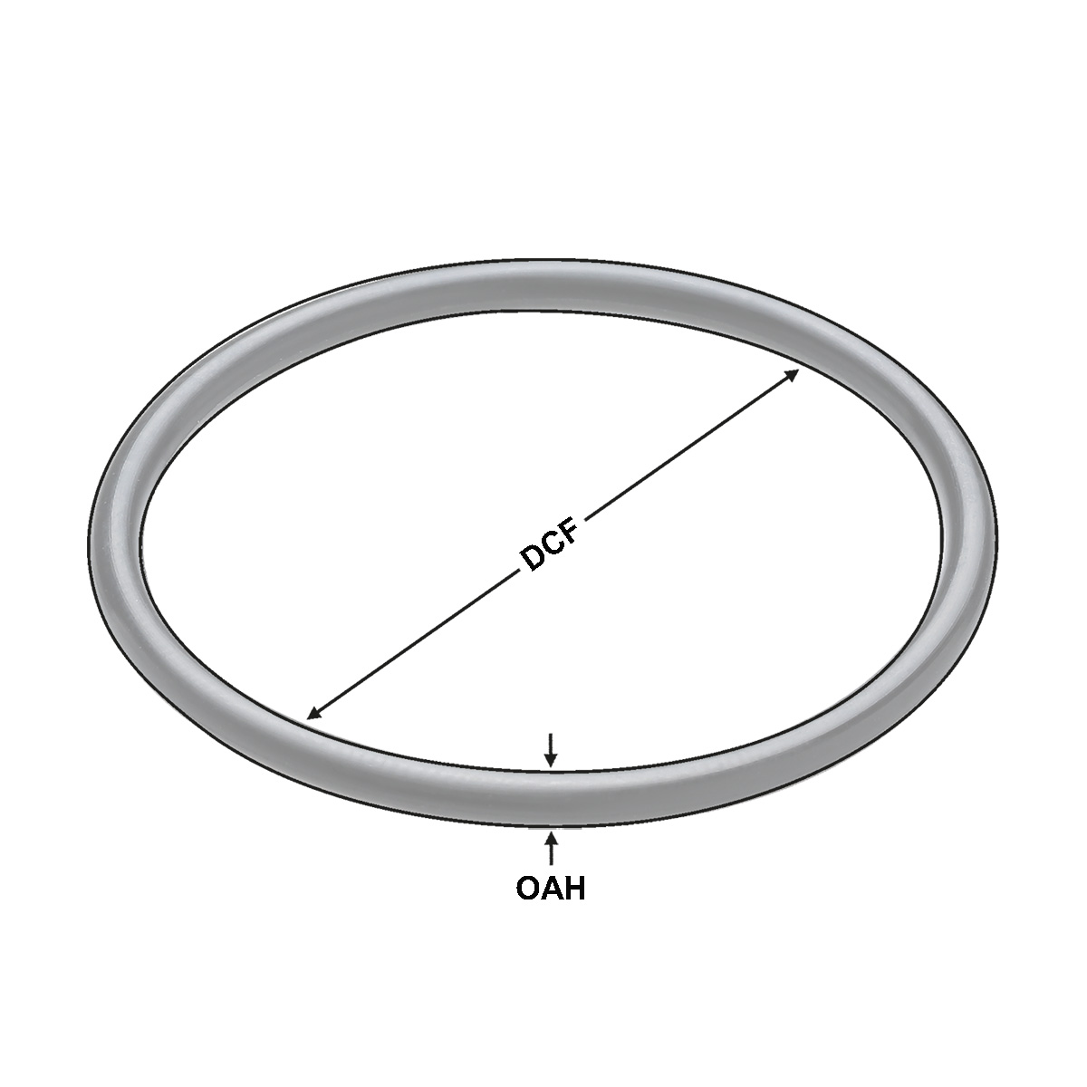 Technische Zeichnung O-Ring für Fräseraufnahmen D= 16 mm / Ø15.8xØ2.4mm von Kemmler