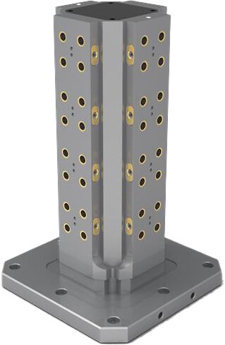Nullpunktplatte - 52mm - RockLock Ø116mm x 25mm Stahl ohne Befestigungsbohrungen