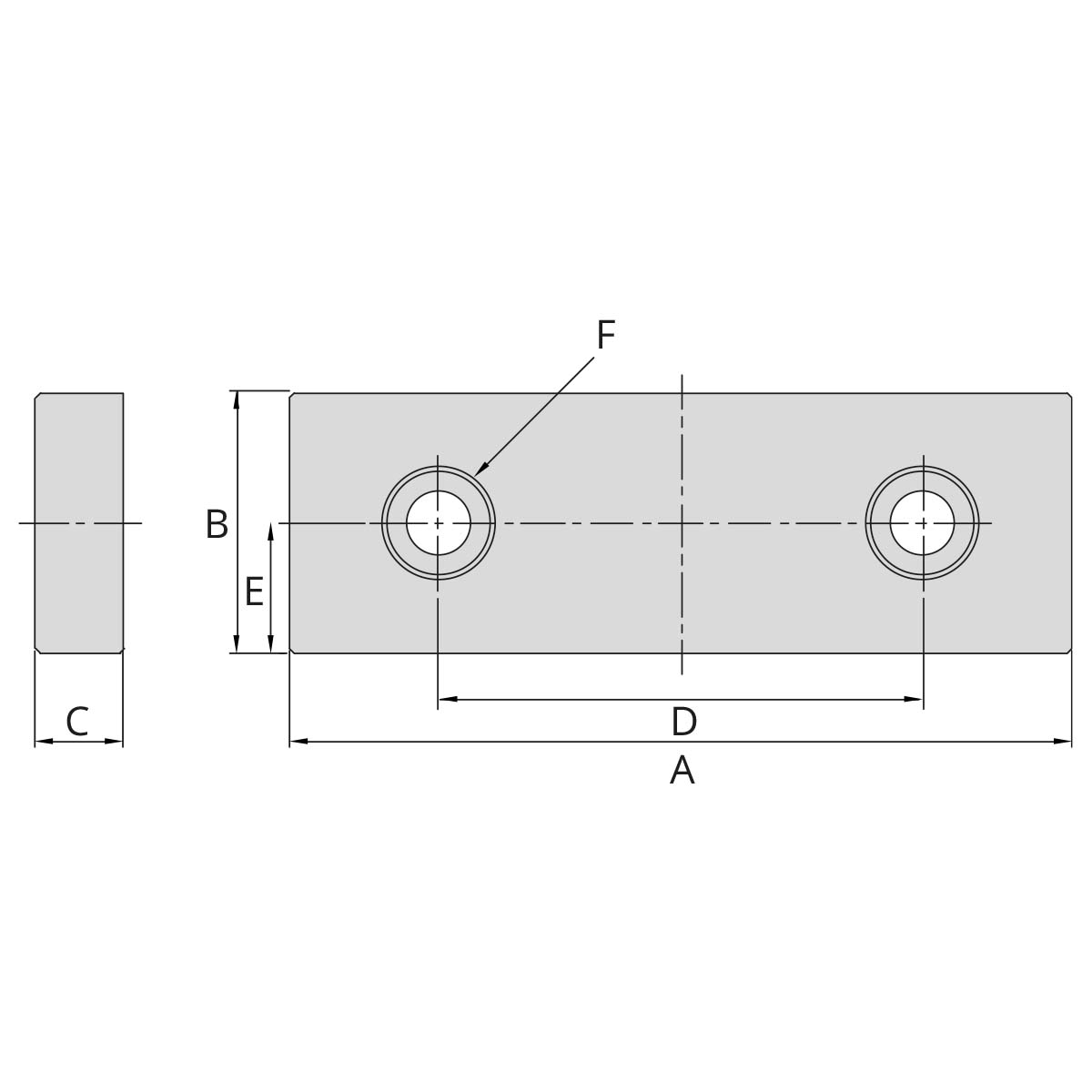 Technische Zeichnung Spannbacken-Paar für ATW-675 u.a. von Kemmler