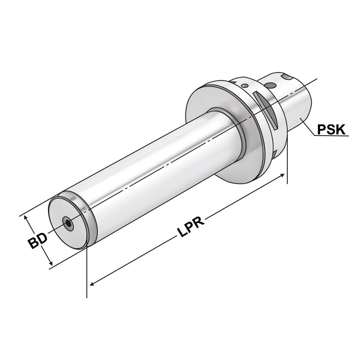 Technische Zeichnung Kontrolldorn PSK 63-40-182 ISO 26623 von Kemmler