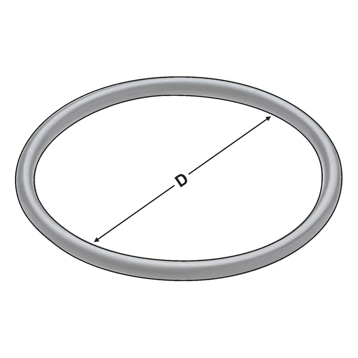 Technische Zeichnung O-Ring für Schaft VDI 40 DIN 69880 von Kemmler