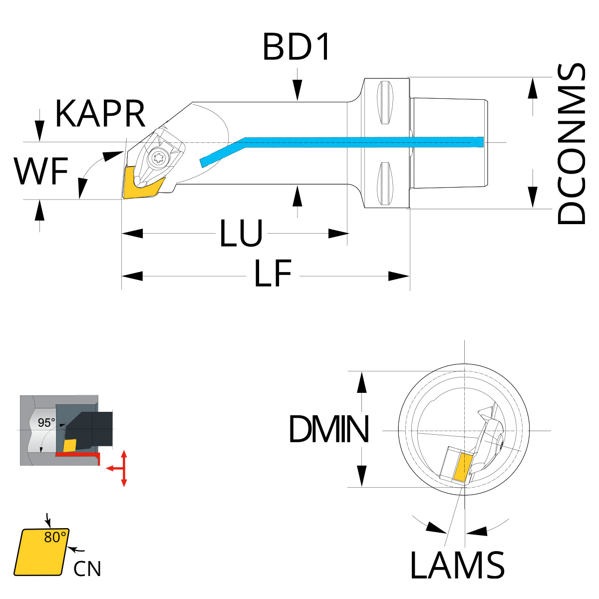 Technische Zeichnung PSK63-DCLNR-17100-12 von Kemmler