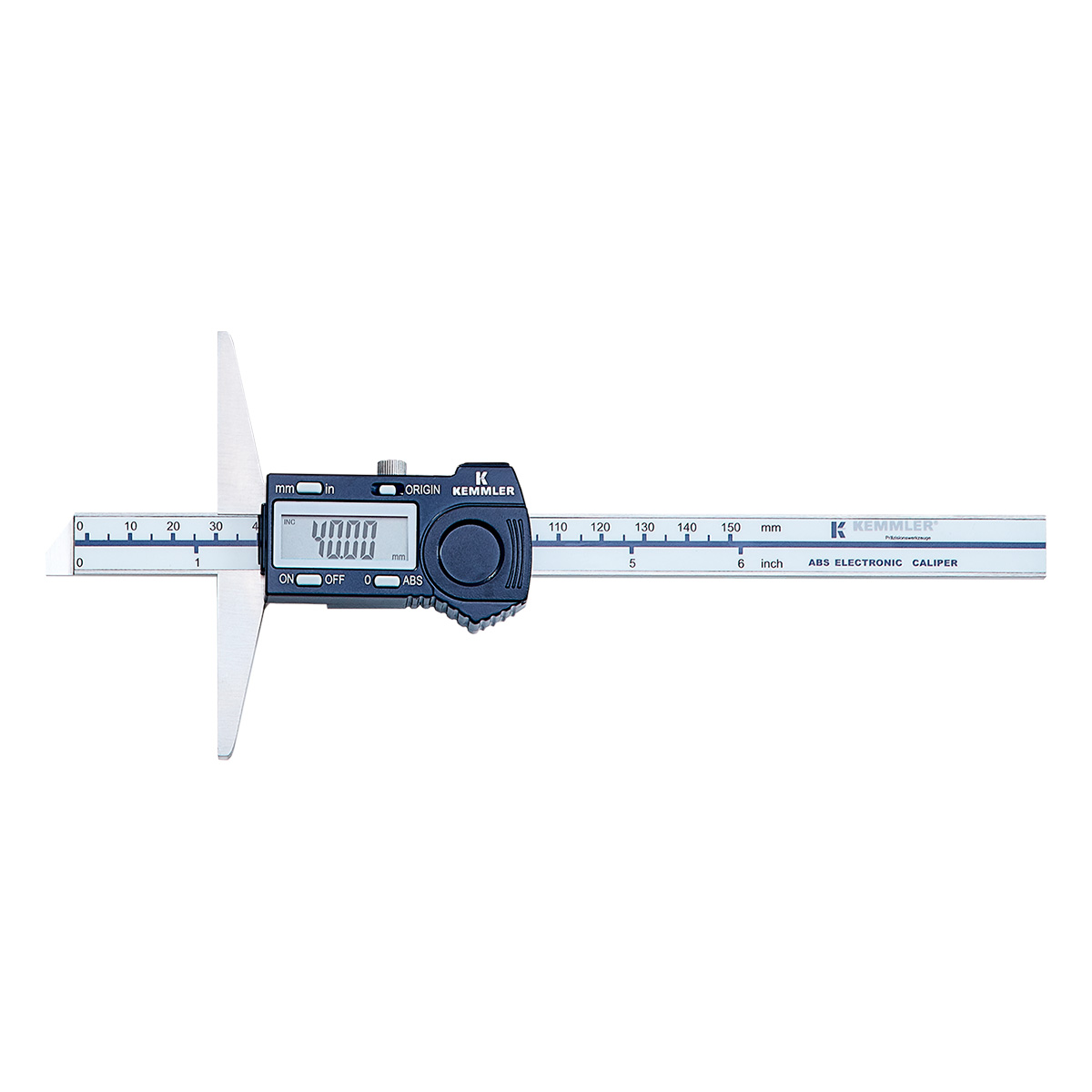 Digitaler Tiefenmessschieber 0-200mm von Kemmler