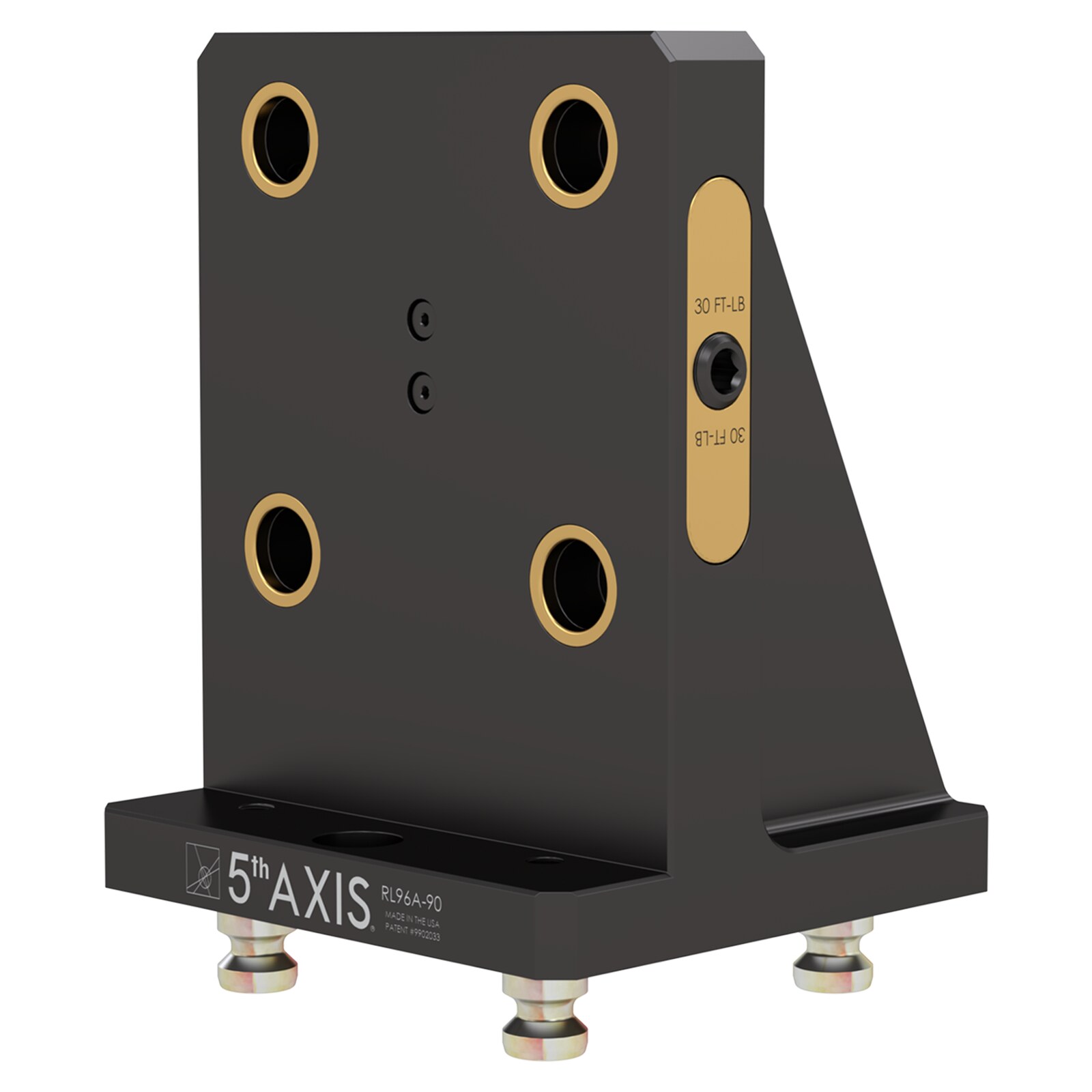 90-Grad-Adapter 96mm - RockLock 149.4mm x 158mm x 200mm Aluminium 4 Stk. PS20F [Aufnahmebolzen]