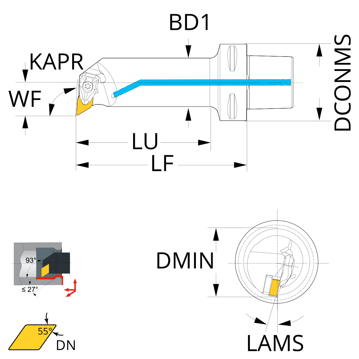 Technische Zeichnung PSK63-DDUNR-27140-15 von Kemmler