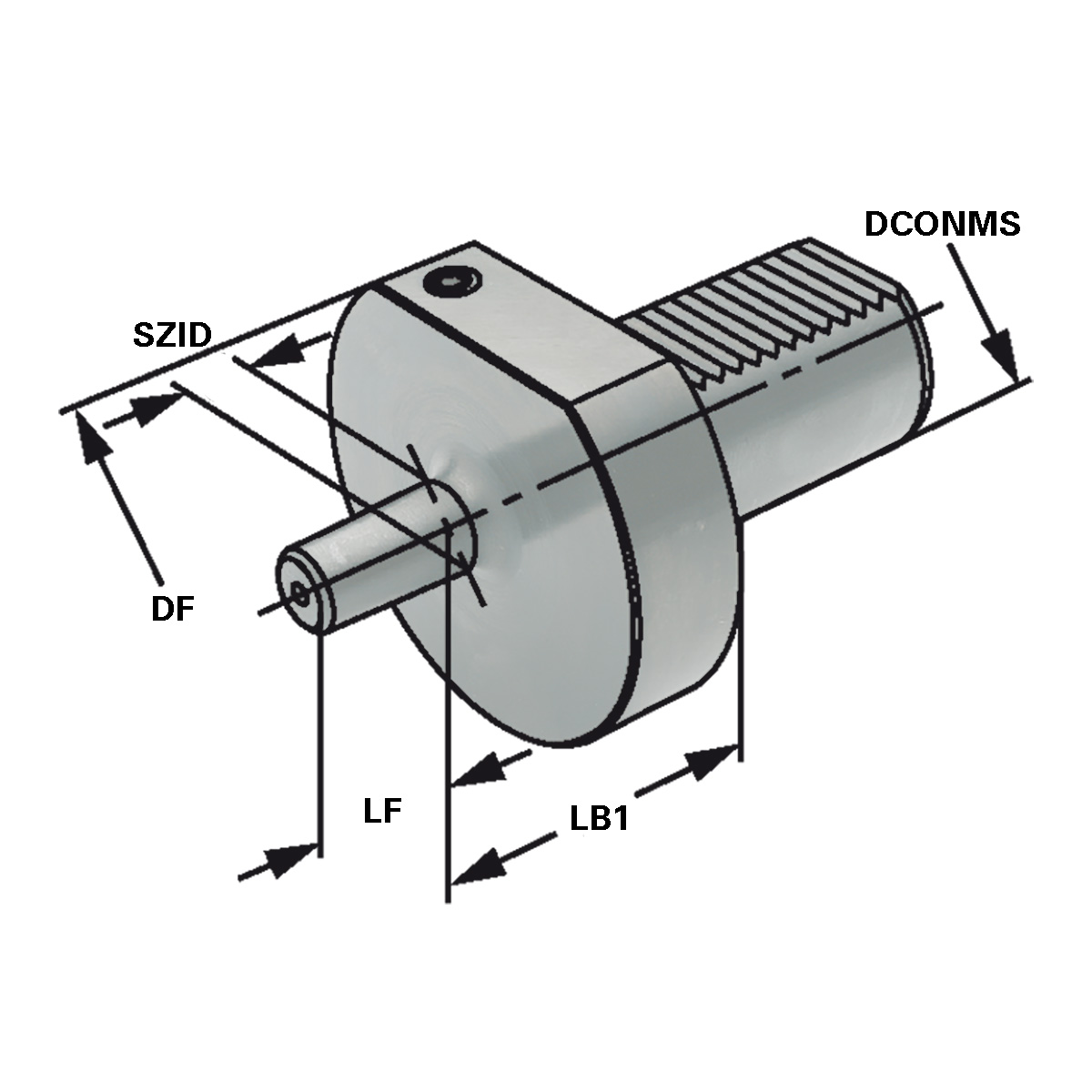 Technische Zeichnung Bohrfutteraufnahmen DIN 238 30x-B16 DIN69880 von Kemmler