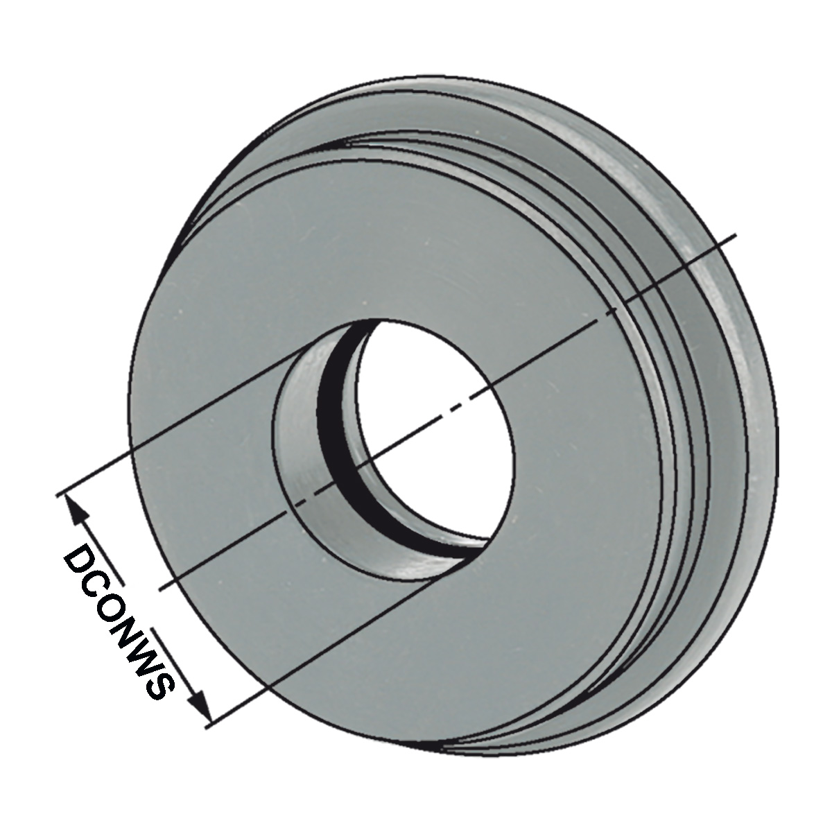 Technische Zeichnung Dichtscheiben | ER16 | Ø 10,0 von Kemmler